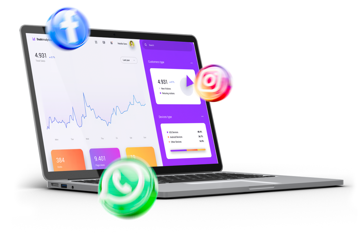 Soul Chat em dispositivos mostrando atendimento omnichannel