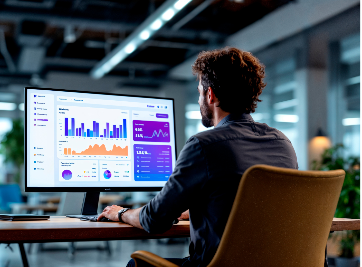 Dashboard SoulPlus mostrando gráficos e análises de atendimento